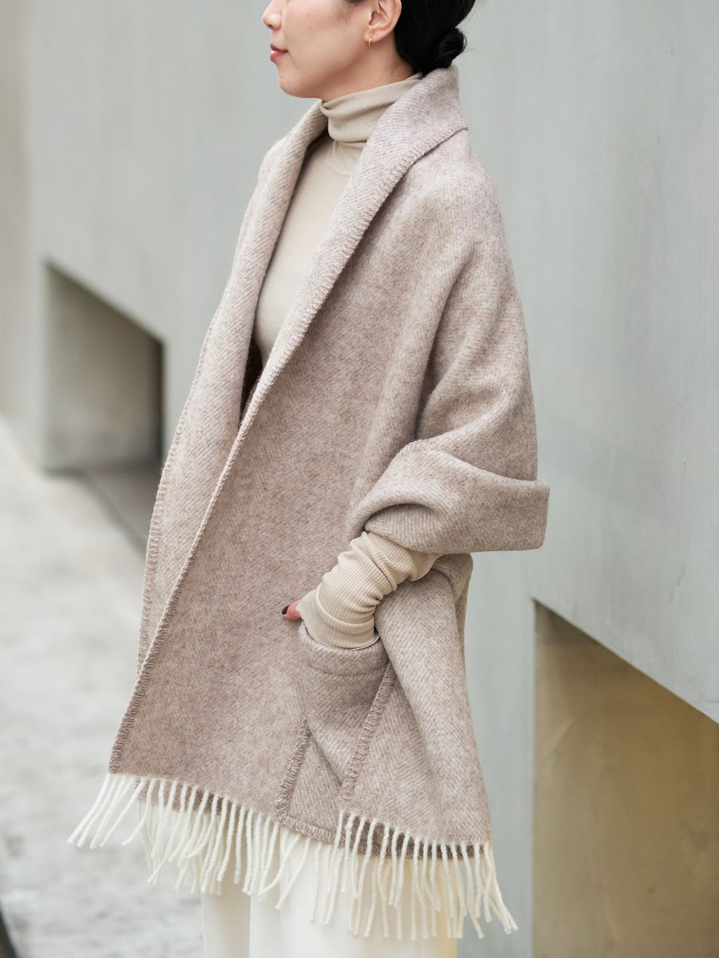 追加予約》super100s jersey turtle ニットのコーディネートスナップ