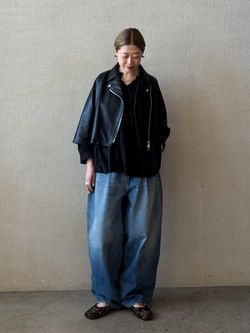 追加2》13OZデニム タックラウンドパンツのコーディネートスナップ（Y