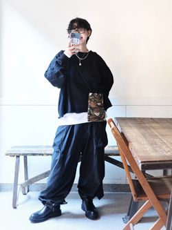 追加2》ミリタリークロス カーゴパンツのコーディネートスナップ（KS