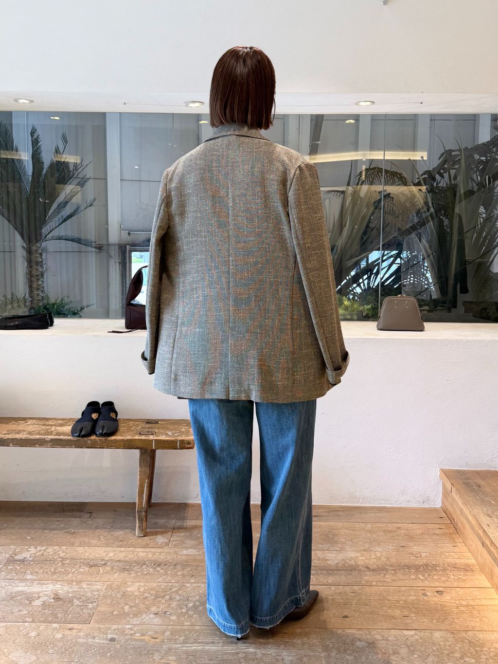 R'IAM MINI TWEED ジャケットのコーディネートスナップ（yuzuki
