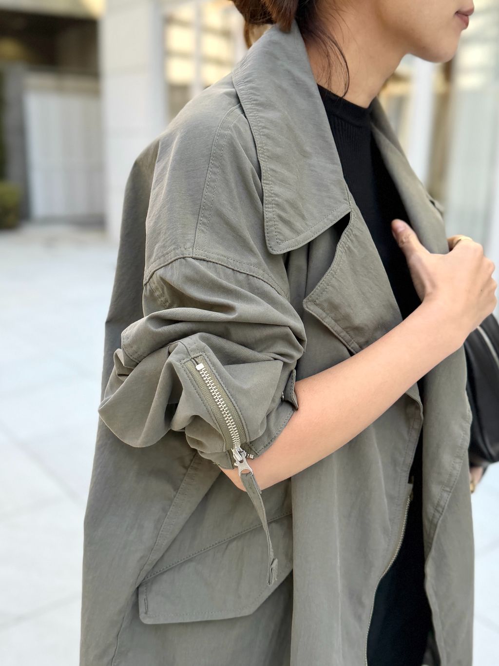 LISIERE MILITARY COATのコーディネートスナップ（PR Sasaki）｜L