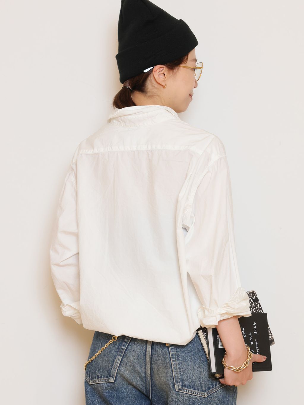 HERILL/ヘリル】 Broad Workシャツのコーディネートスナップ（HASE