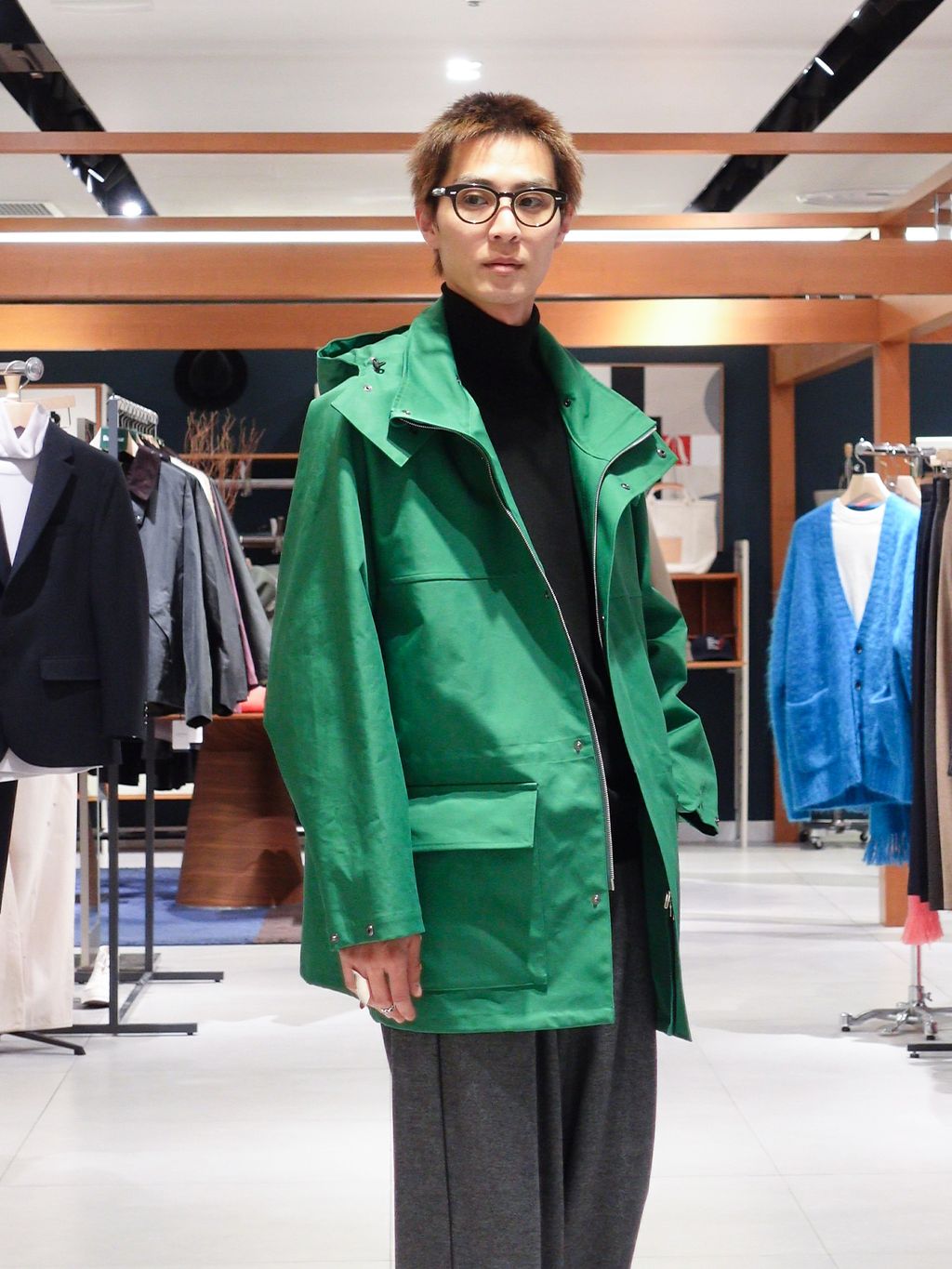 AURALEE (オーラリー) HIGH-DENSITY BONDED COTTON GABARDINE BLOUSON
