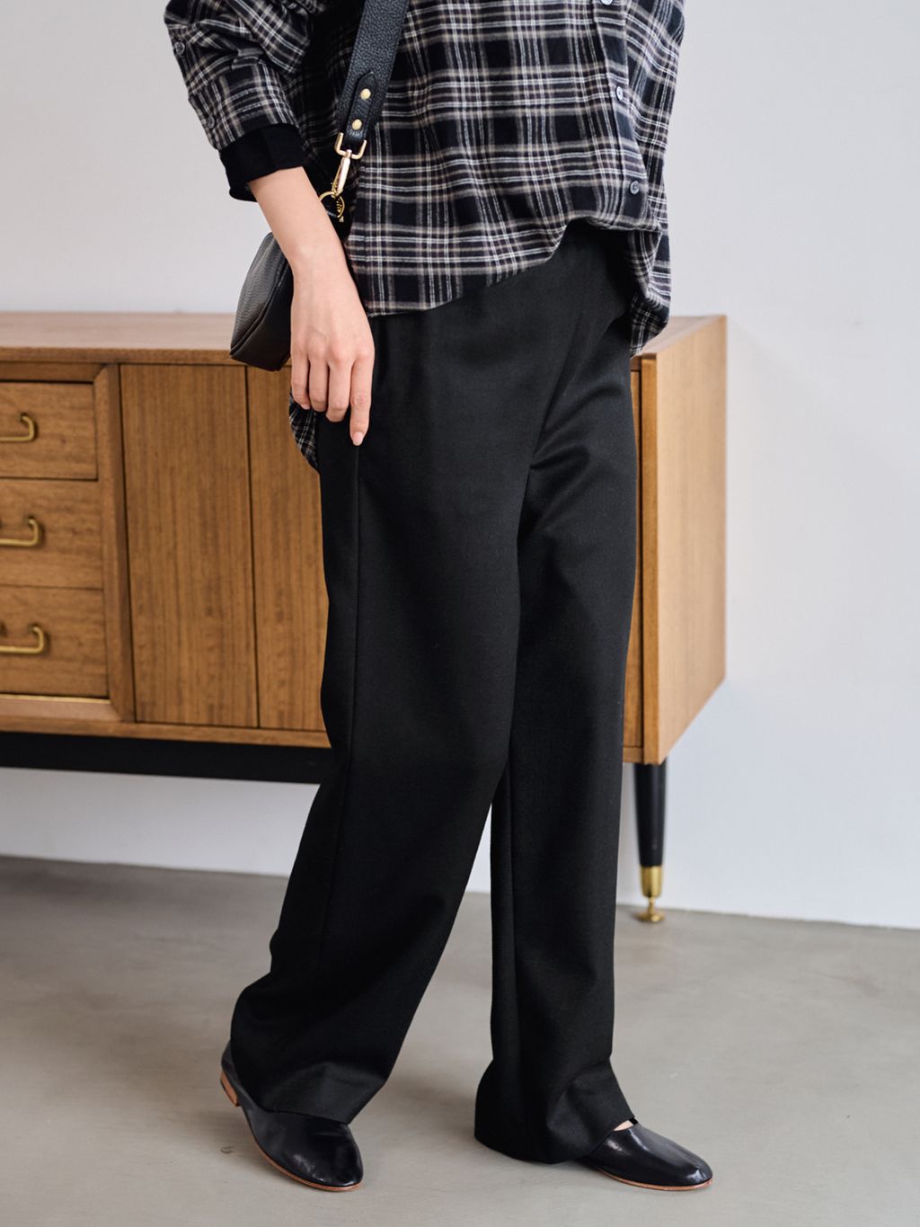 ≪手洗い可 / 追加≫ウォッシャブルサキソニーイージーパンツの