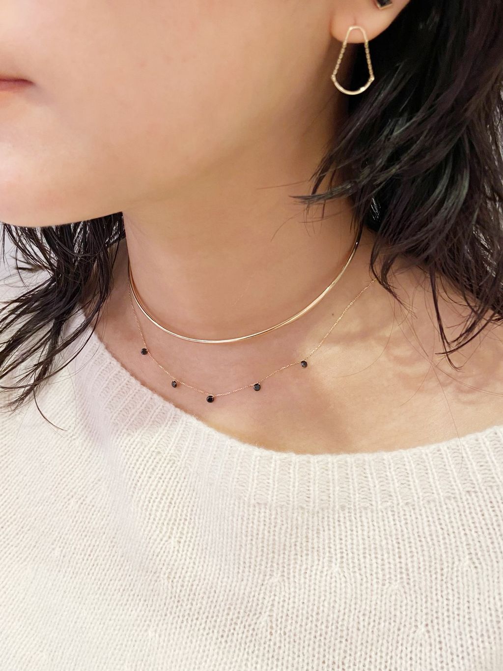 Lilas ブラックダイヤ　ネックレス　ピアス Lilas】＼NEW／ブラックダイヤモンドジュエリー発売！｜Lilas