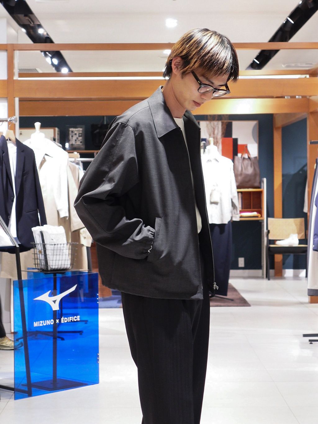 AURALEE (オーラリー) BONDED TROPICAL WOOL ZIP BLOUSONの