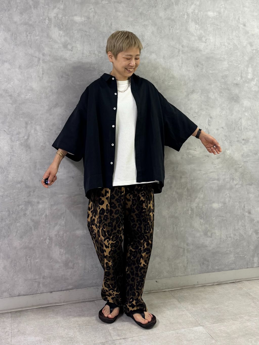 THING FABRICS】 Short Length Shirtのコーディネートスナップ（E.M