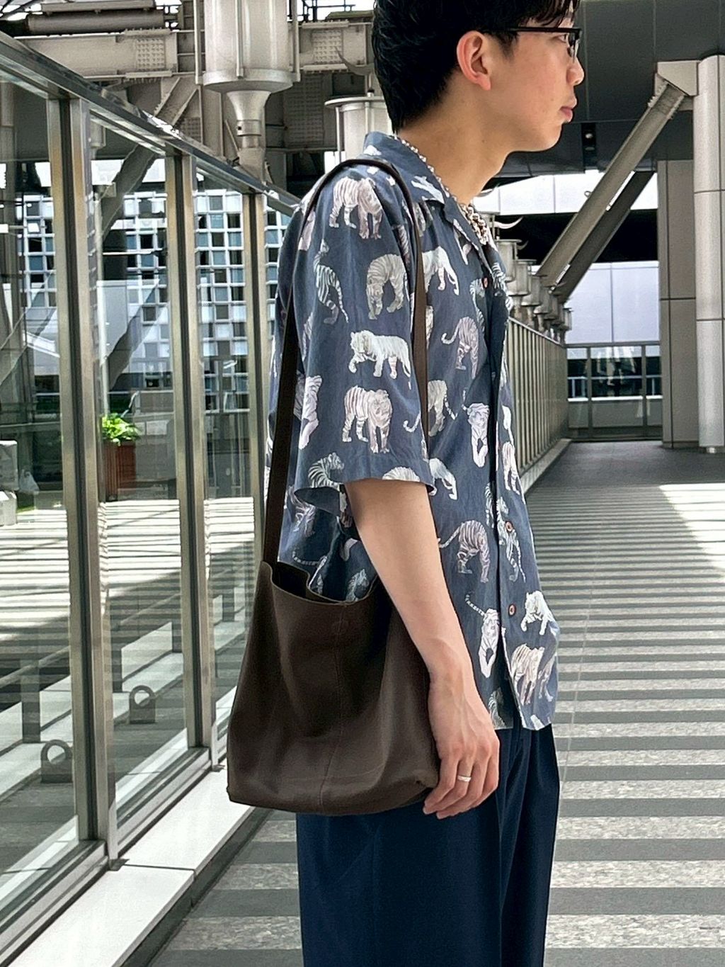 m's braque (エムズ ブラック) ALOHA SHIRTのコーディネートスナップ