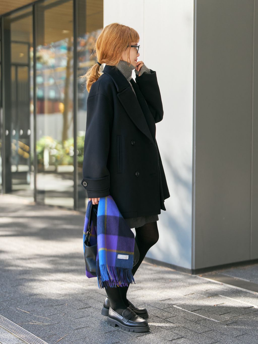 S160ビーバーPコートのコーディネートスナップ（RIKA）｜Spick & Span