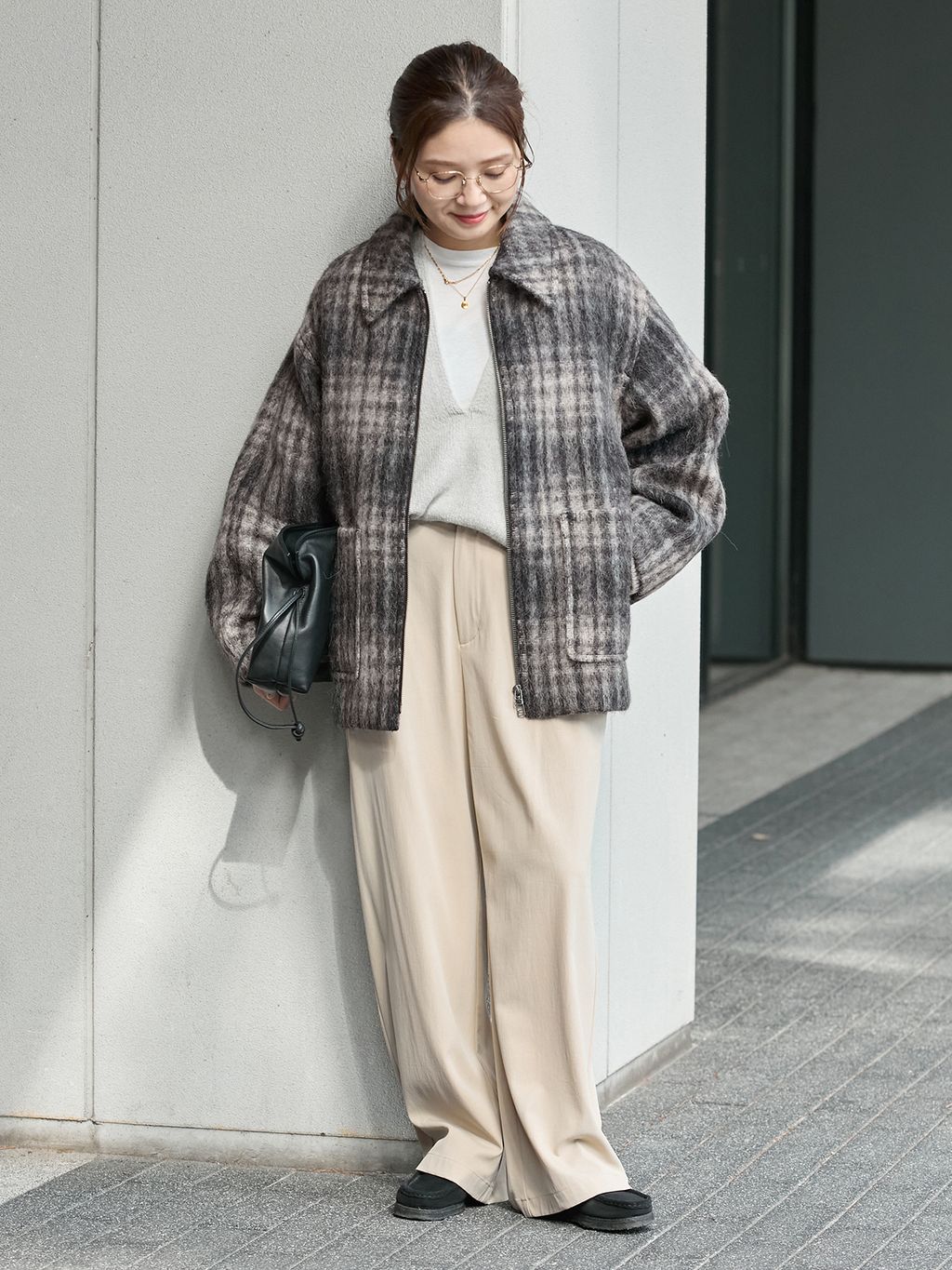 COMATEX AIR CHECK ZIPコートのコーディネートスナップ（Onda