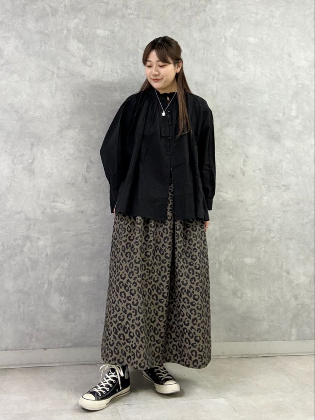 追加予約》ダブルJQレオパ スカートのコーディネートスナップ（M.F