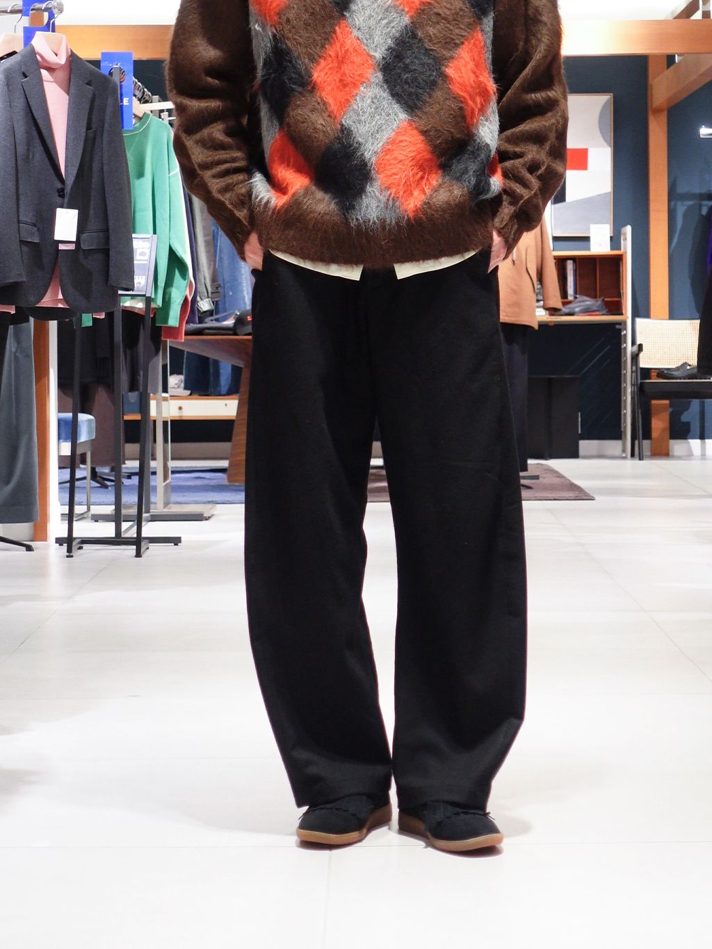 DELSOL(デルソル) 別注 アーガイル ニットのコーディネートスナップ