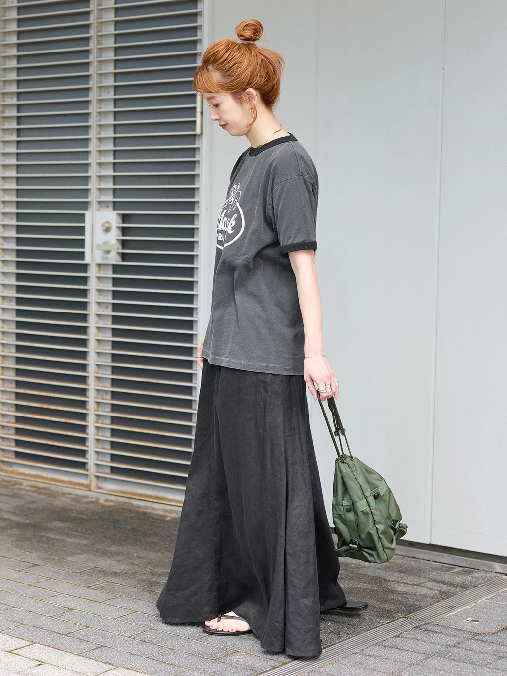 追加》《S/Mサイズ展開》手洗い可 / フレンチリネンギャザースカートの