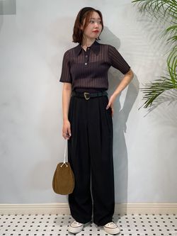 FILMY COTTON 襟付きプルオーバー　IENA FILMY COTTON 襟付きプルオーバーのコーディネートスナップ（Mai