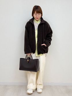 Higuchi*S ビーバーオーバージャケットのコーディネートスナップ（aki