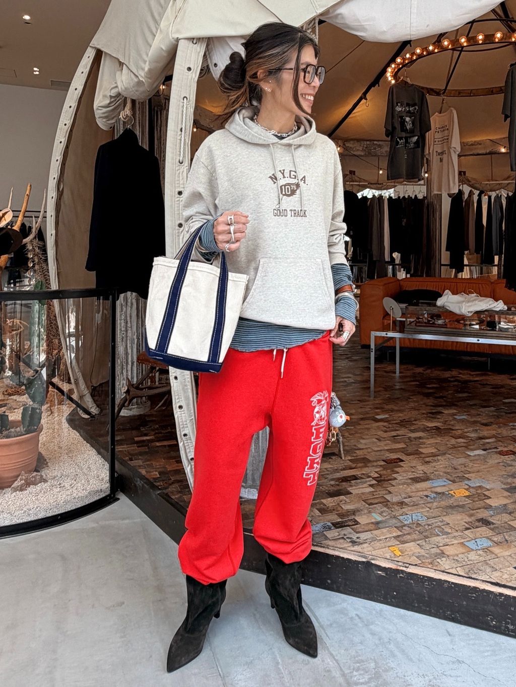 GOOD GRIEF!/グッド グリーフ】 NYGA EMB HOODIEのコーディネート