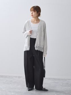 追加6》CP タックチノパンツのコーディネートスナップ（KUROIWA