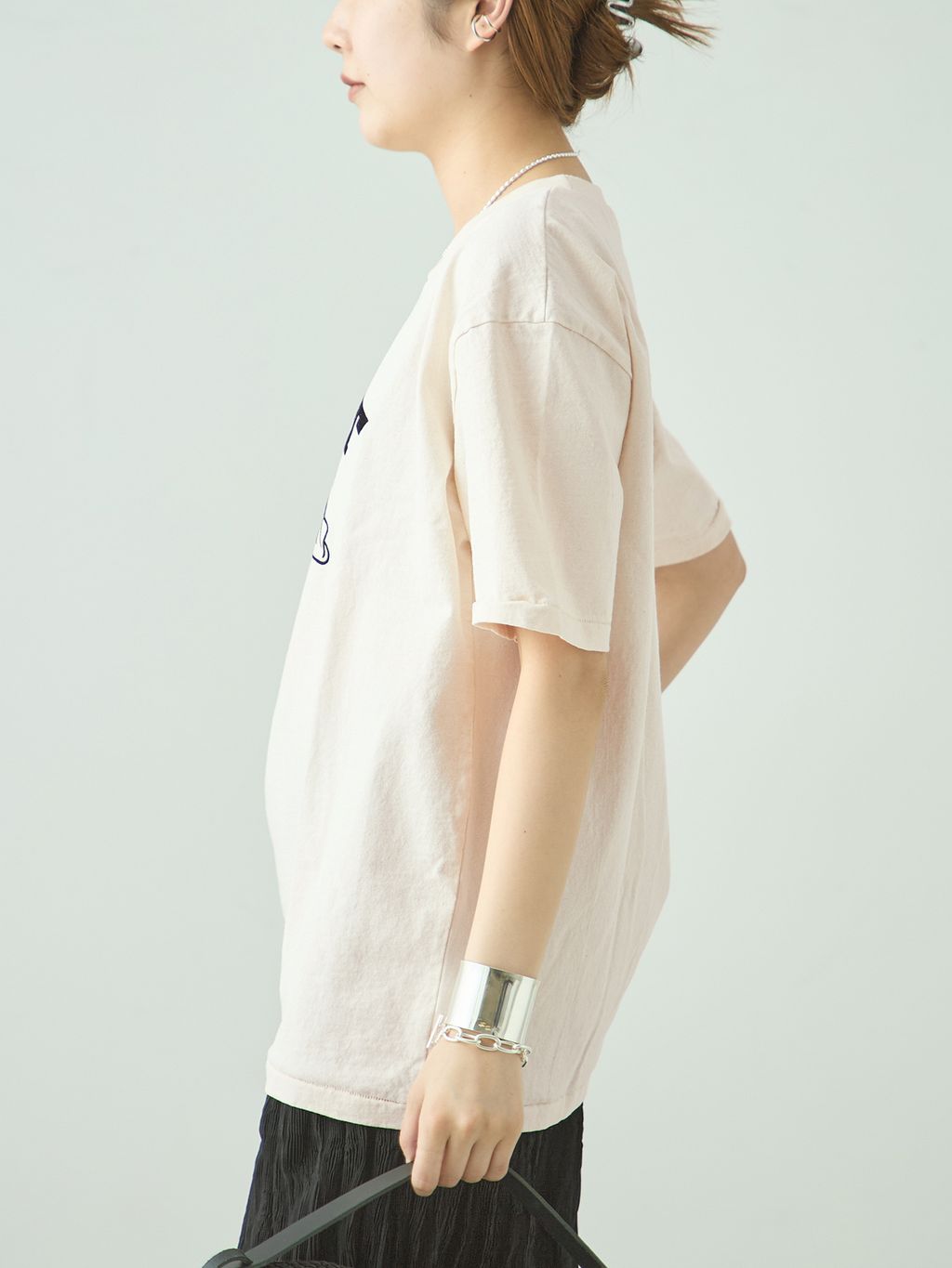 MIXTA/ミクスタ HEMET CREW Tシャツのコーディネートスナップ（KUROIWA