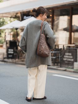 TICCA / ティッカ ノーカラーテントコートのコーディネートスナップ