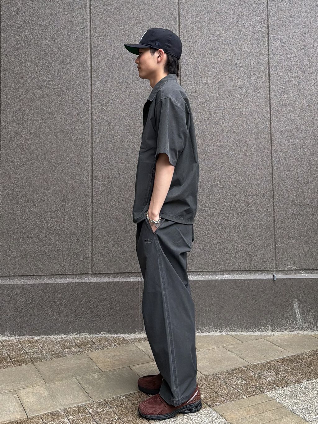 吸水速乾＆高通気性】FADE GRAPH POINT シャツのコーディネート