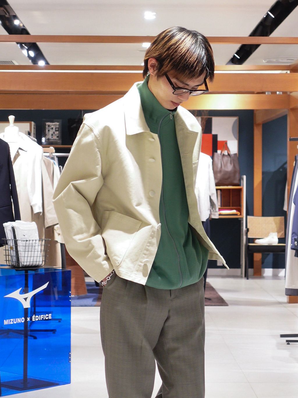 AURALEE (オーラリー) GARMENT-DYED ORGANIC COTTON HEAVY TWILL SHORT