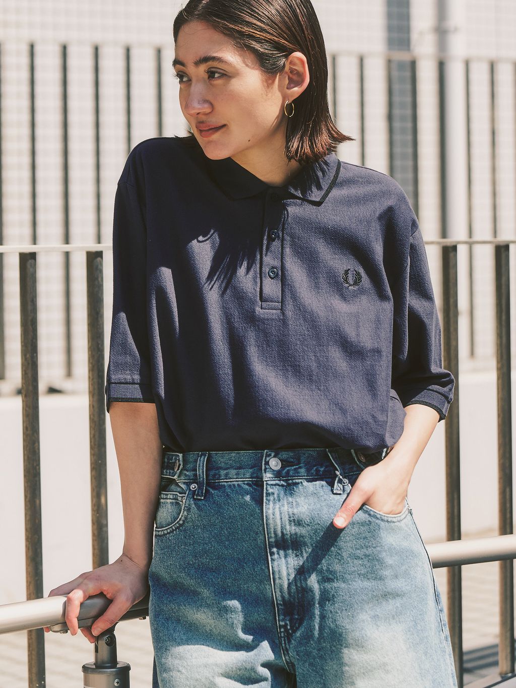 FRED PERRY / フレッドペリー417別注 Crepe Pique Shirtの
