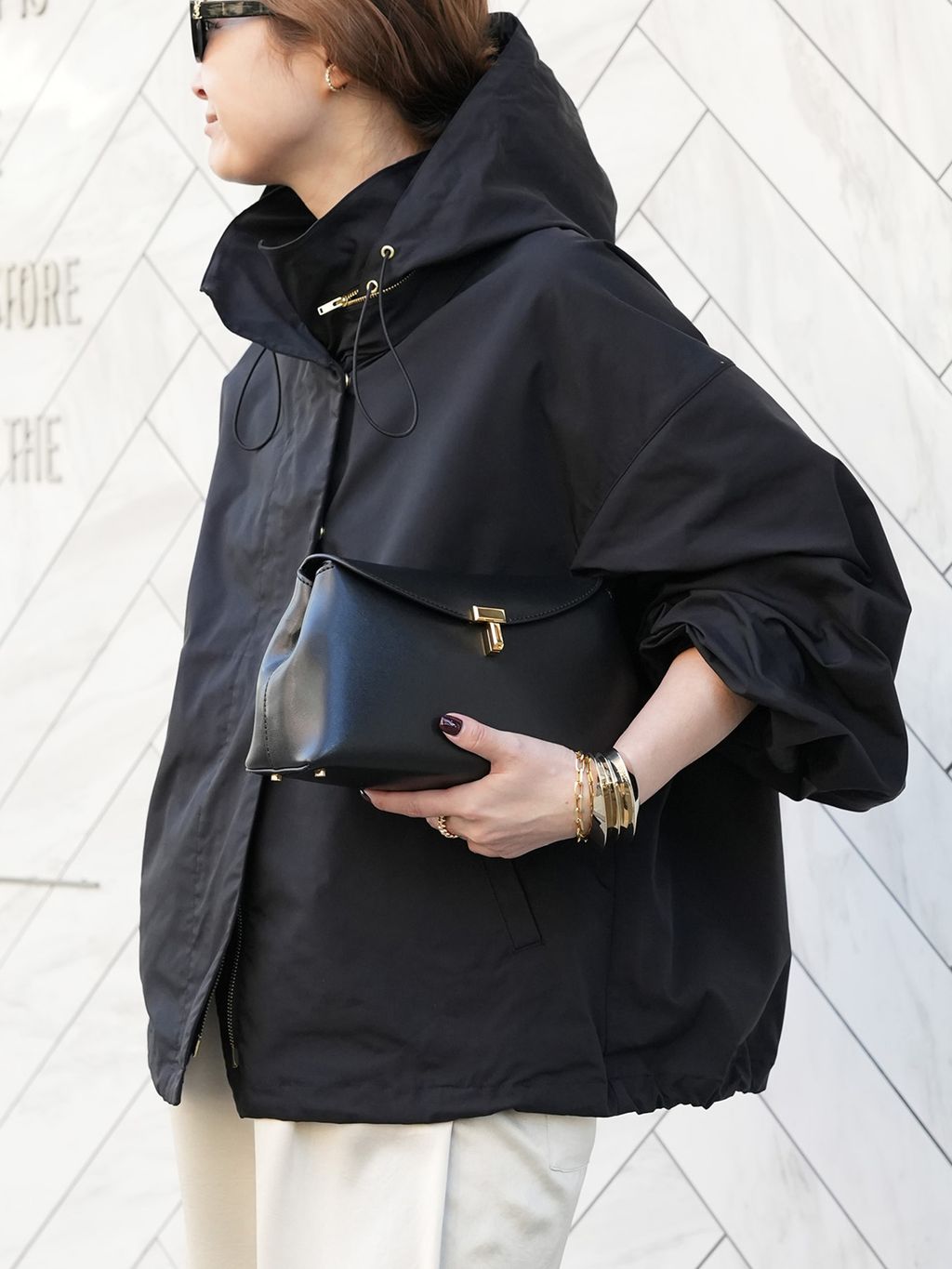 WASHED STAND ジップ ブルゾンのコーディネートスナップ（MIZU