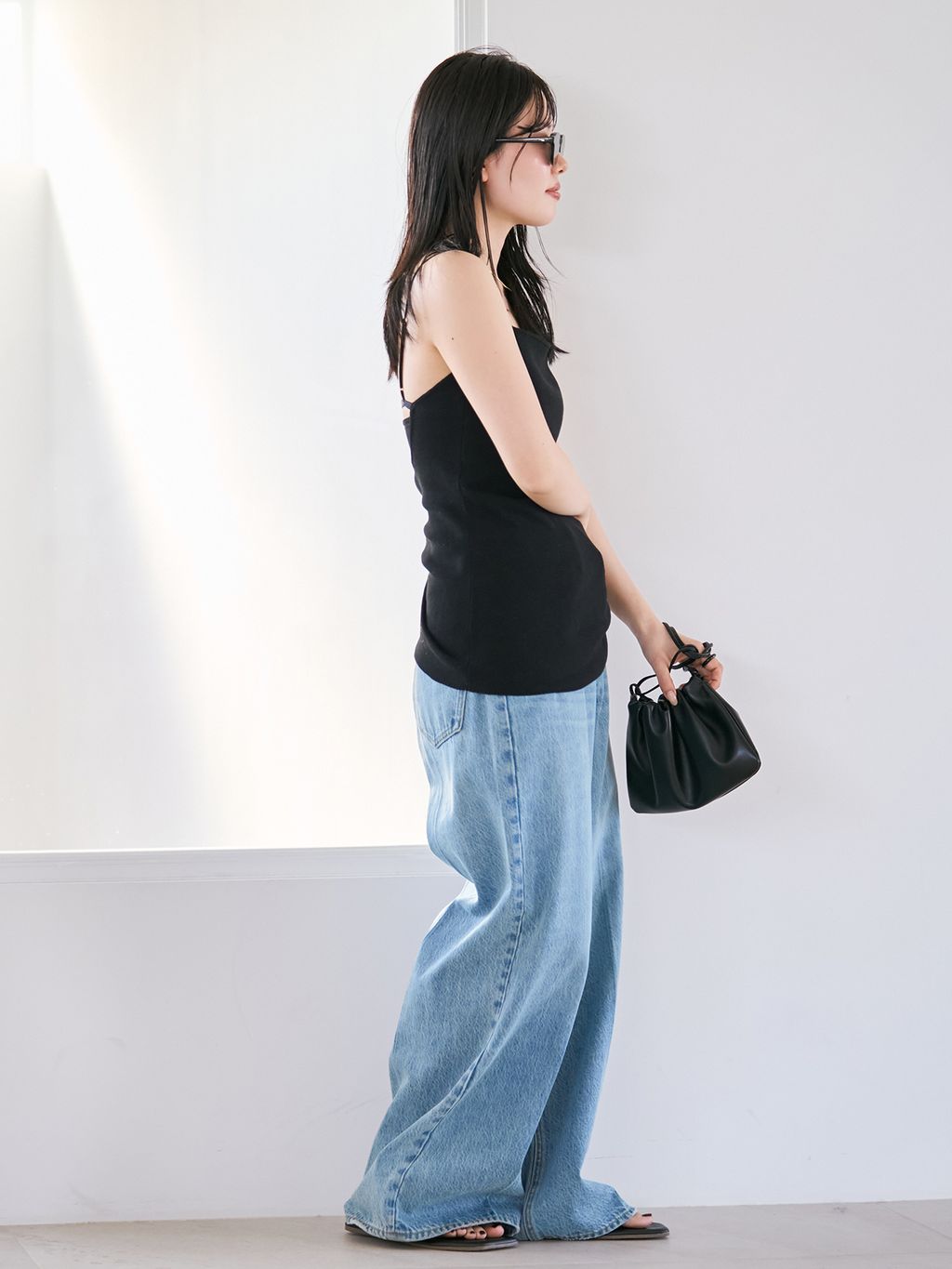 soft デニムパンツのコーディネートスナップ（risa）｜Plage