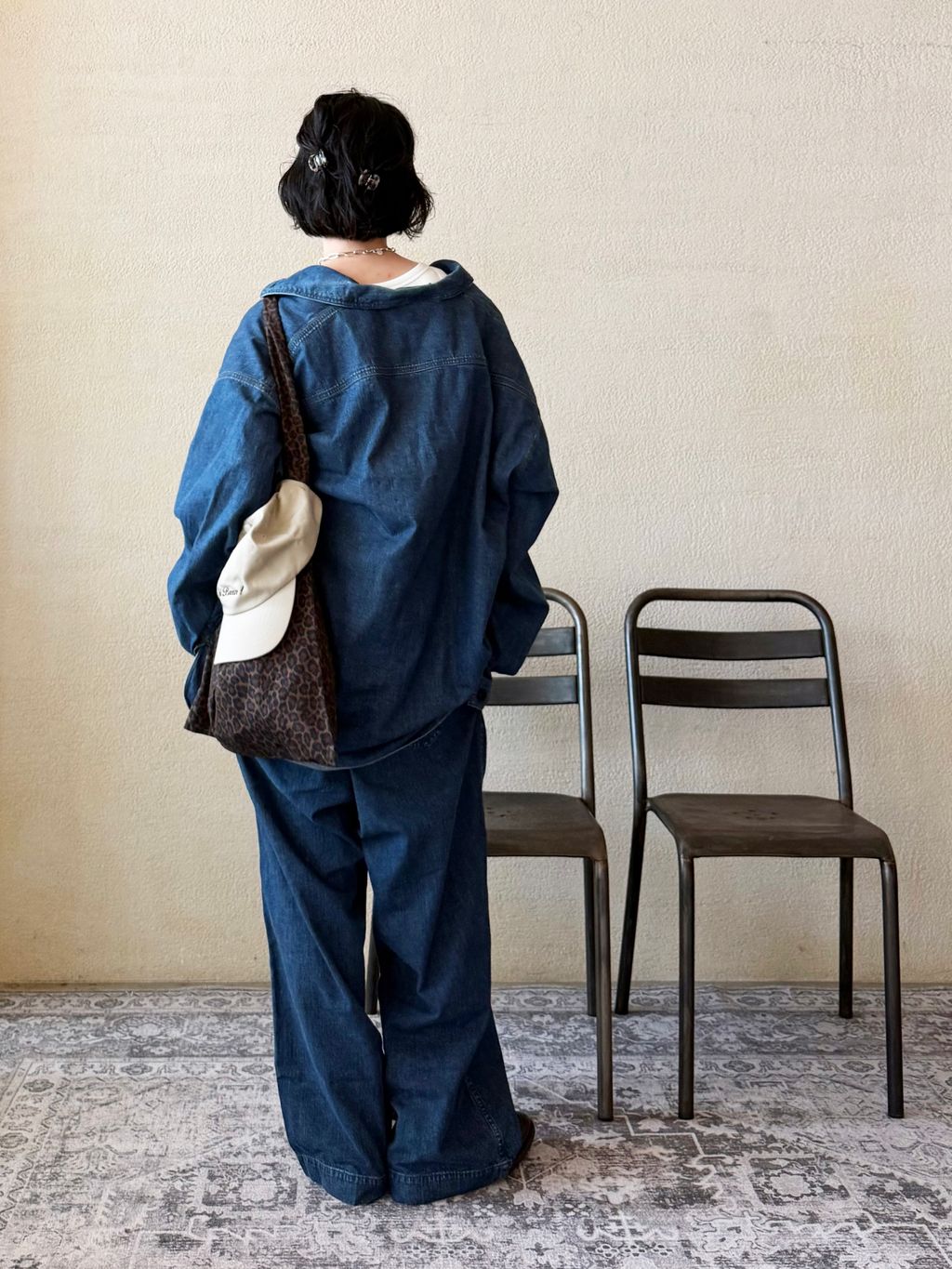chimala】US NAVY DENIM DECK SHIRTのコーディネートスナップ（KS