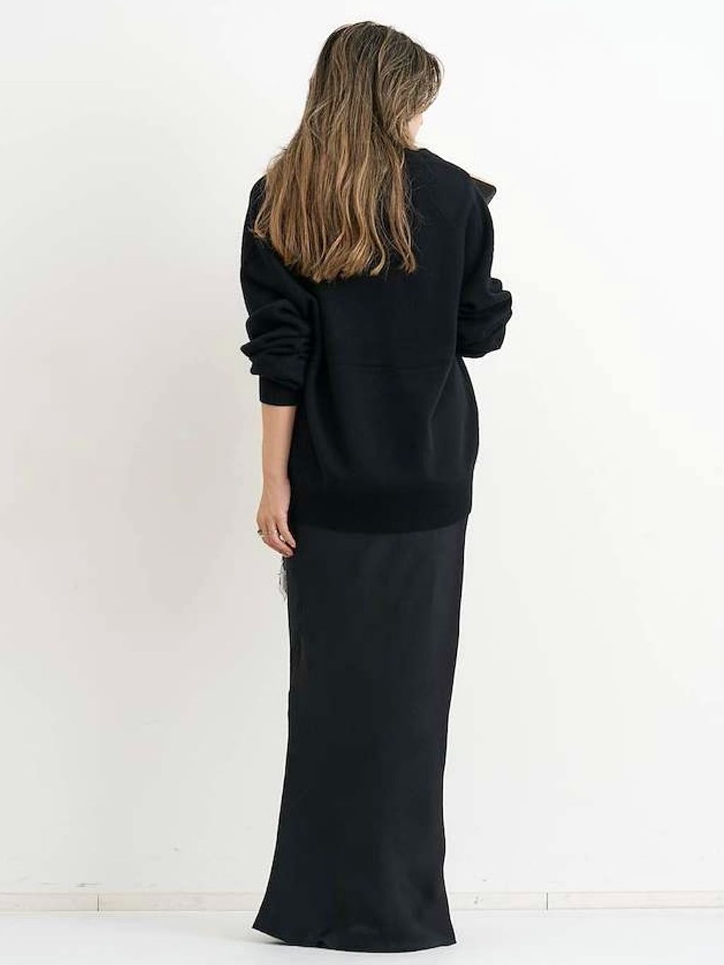 TWILL VINTAGE MAXI SKIRTのコーディネートスナップ（BUYER.N）｜L