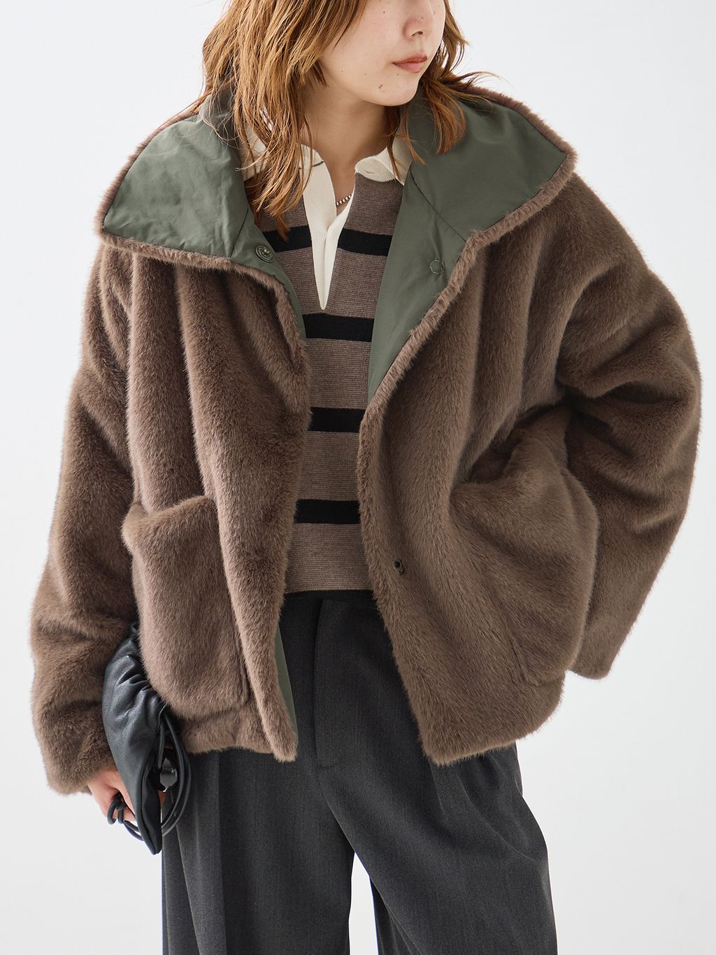 専用ページ　リクエスト2コーデ 予約》COLLECTION PRIVEE？ ECOSHEARLING JK reversible ジャケットの