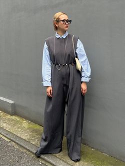 ZIP ジャンプスーツのコーディネートスナップ（SAKURAKO）｜CITYSHOP