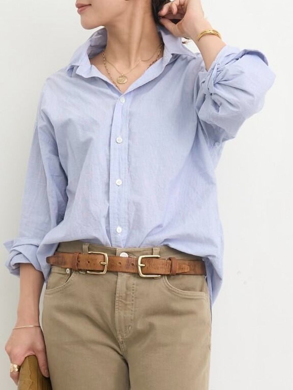 Washed Relax Shirtsのコーディネートスナップ（PR Sasaki）｜L