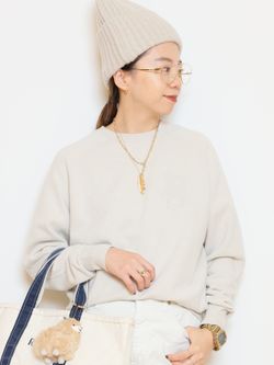 CAPRI クルーネックプルオーバーのコーディネートスナップ（HASE