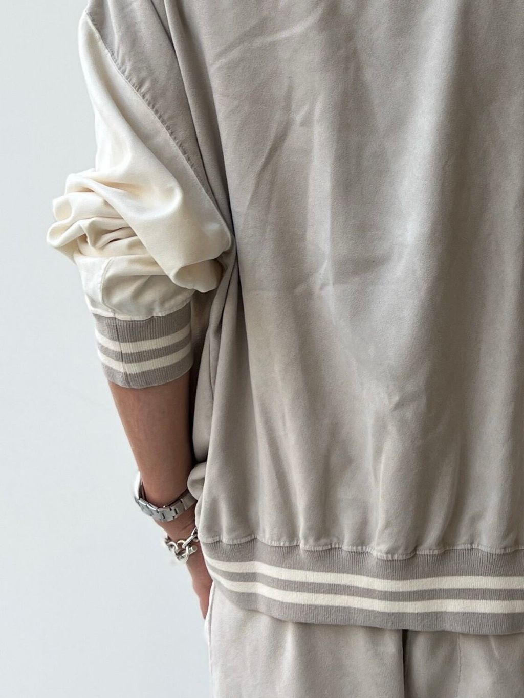 レミ レリーフ　SUEDE LIKE STADIUM JAMPER PANTS REMI RELIEF/レミ レリーフ】 SUEDE LIKE STADIUM JAMPERの