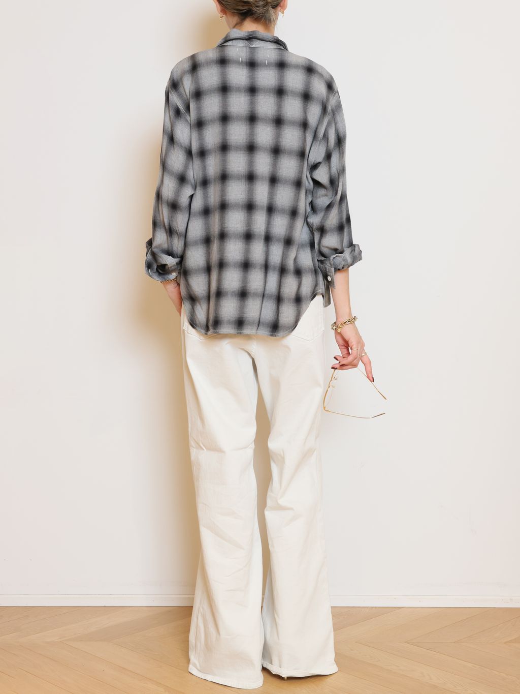 REMI RELIEF/レミレリーフ】 REMI RELIEF RAYON チェックシャツの