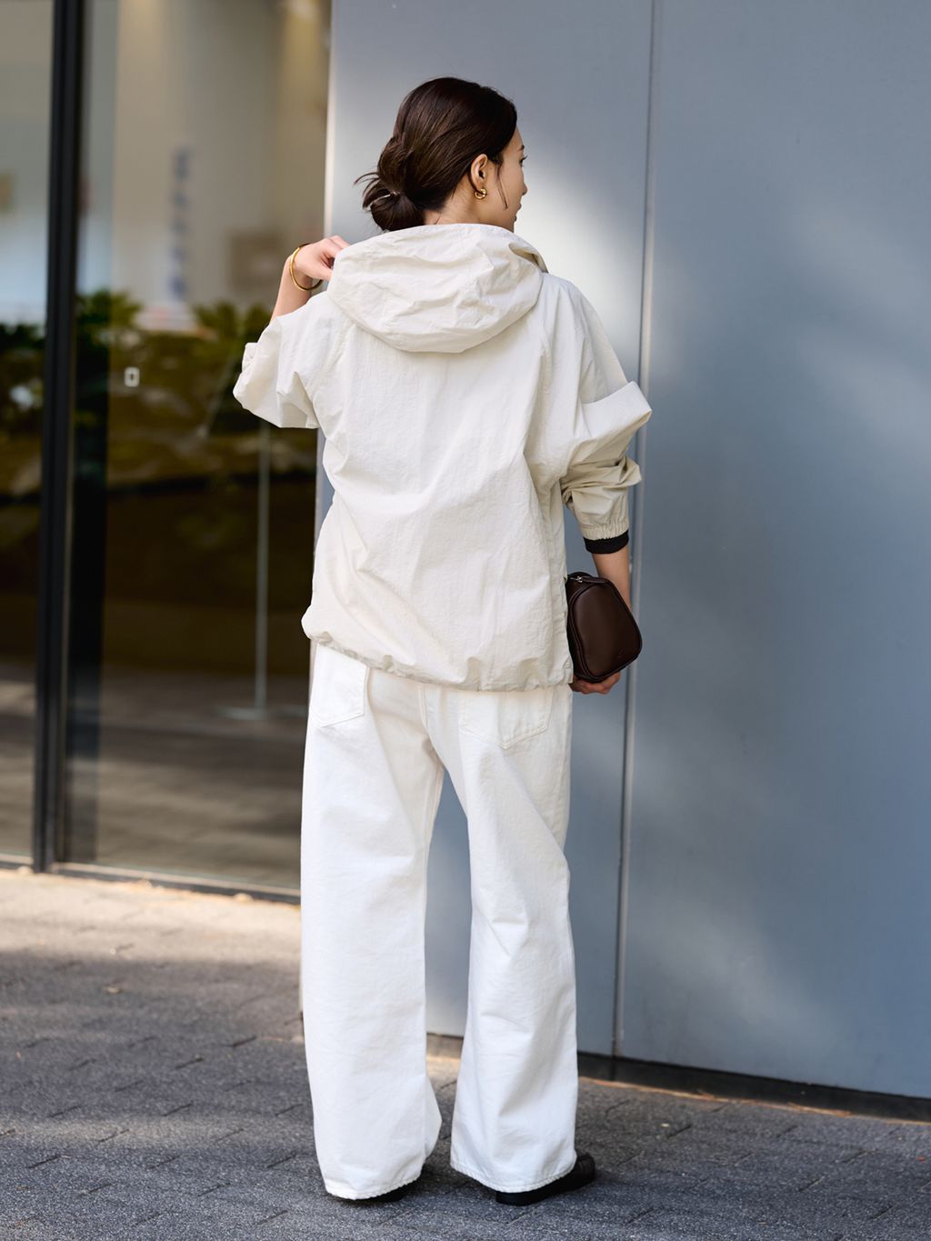 ≪予約≫ルーズストレートデニムパンツのコーディネートスナップ