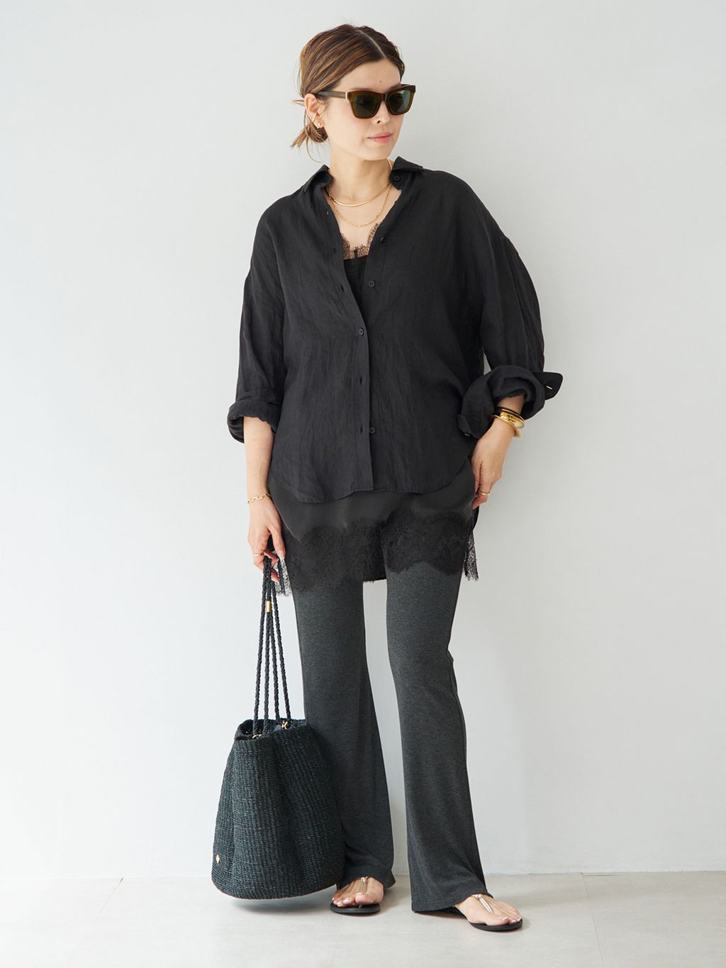 HIRO☆ドゥーズィエムクラス 予約》* Linen シャツのコーディネートスナップ（HIRO）｜Deuxieme