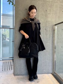 AAYUSHI/アユーシ 別注 ロングスリーブラッフルドレスのコーディネート