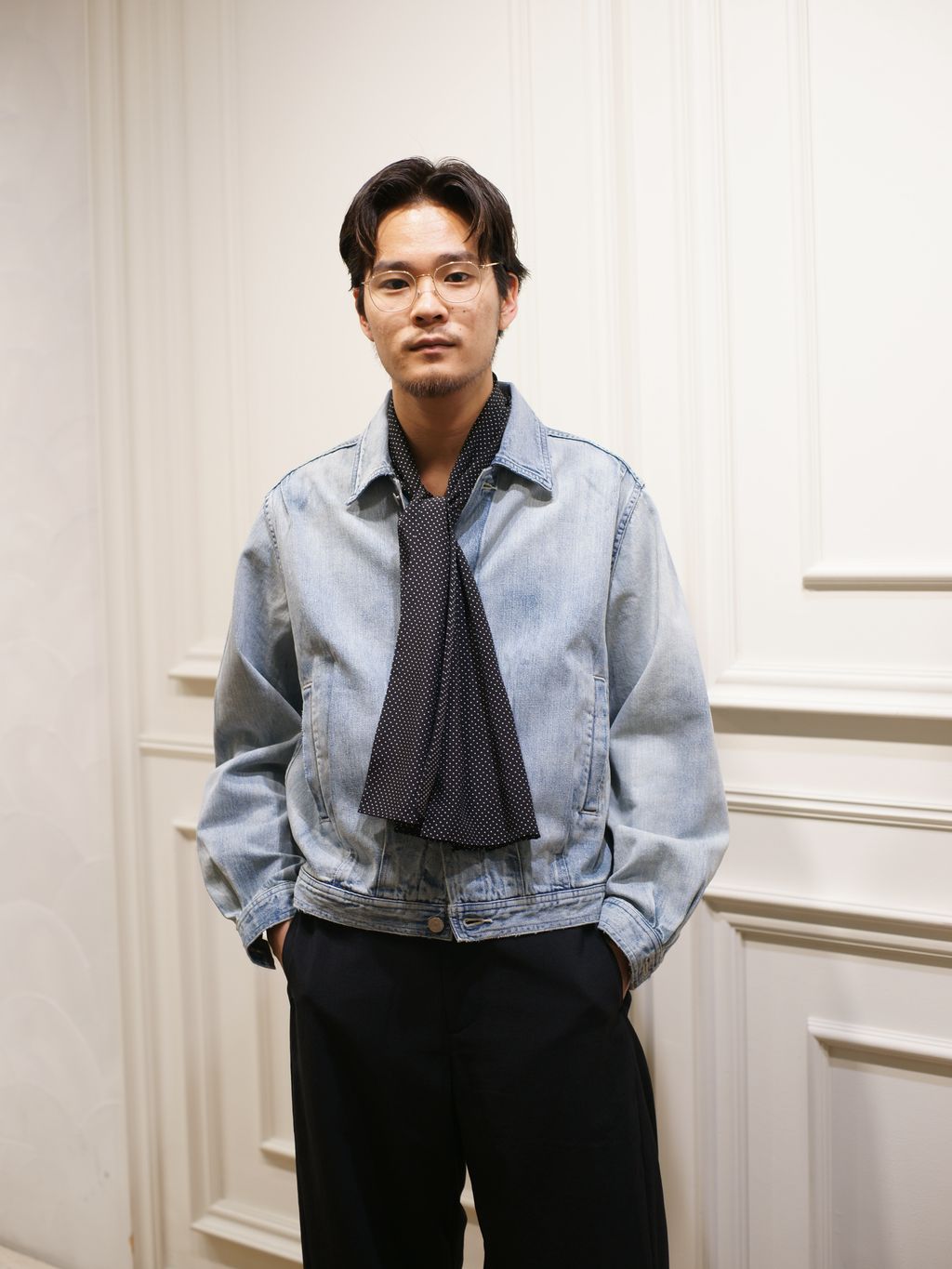 AURALEE (オーラリー) FADED SELVEDGE LIGHT DENIM BLOUSONの