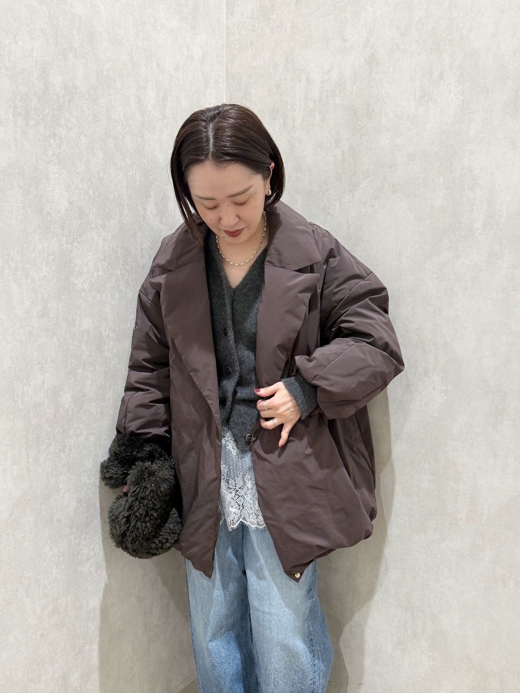 BAYCREW's IENA ARTIROSA 撥水テイラーコクーンダウン 追加》ARTIROSA 撥水テイラーコクーンダウンのコーディネートスナップ