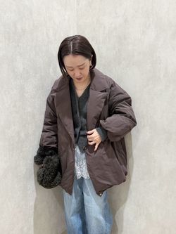 追加》ARTIROSA 撥水テイラーコクーンダウンのコーディネートスナップ