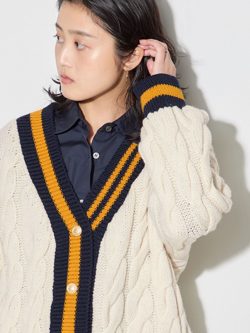 けまりあ JOURNAL STANDARD チルデンカーディガン 予約》別注【ISLAND TIDES/アイランドタイド】 チルデン カーディガン