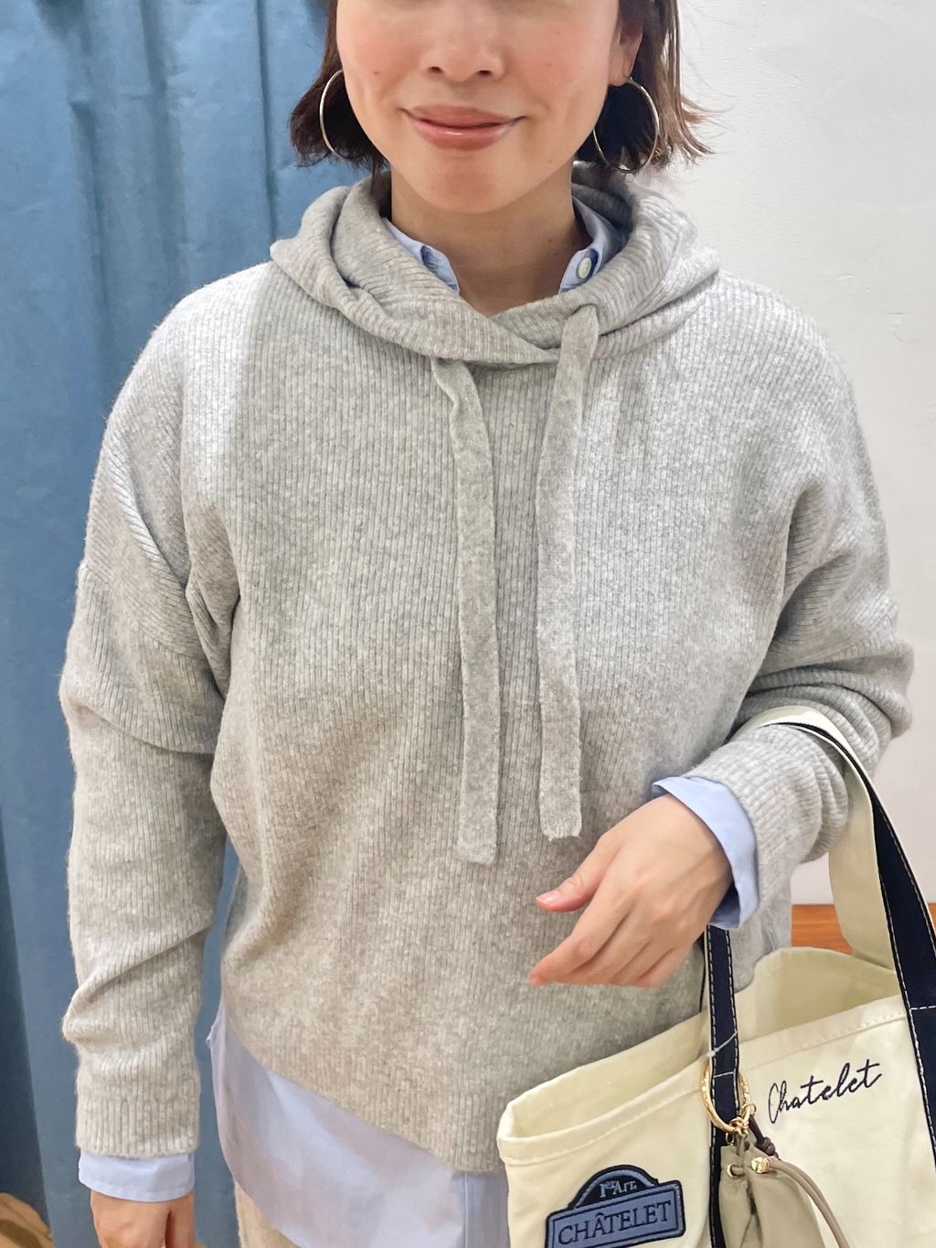 セットアップ対応可》エアリーワイドシルエットフーディーの