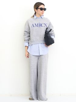 AMERICANA/アメリカーナ】 BACK ZIP SWEATのコーディネートスナップ