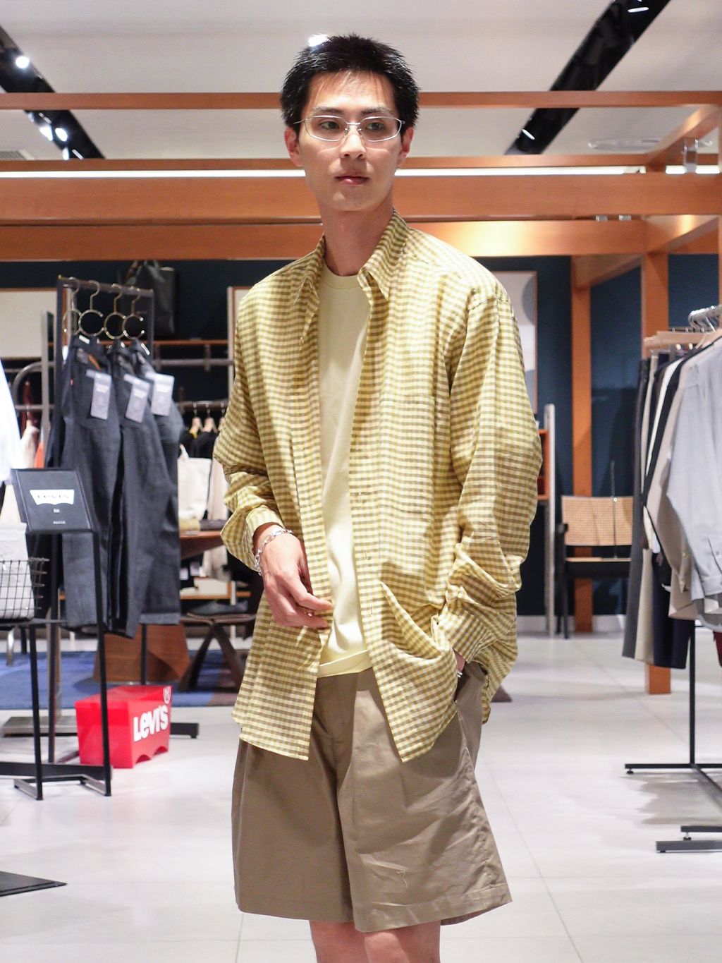 AURALEE (オーラリー) AIRLY LIGHT COTTON CHECK BIG シャツの