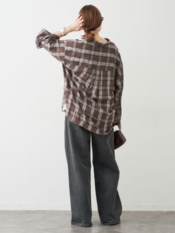 Deveaux Check Wash シャツのコーディネートスナップ（MIZU