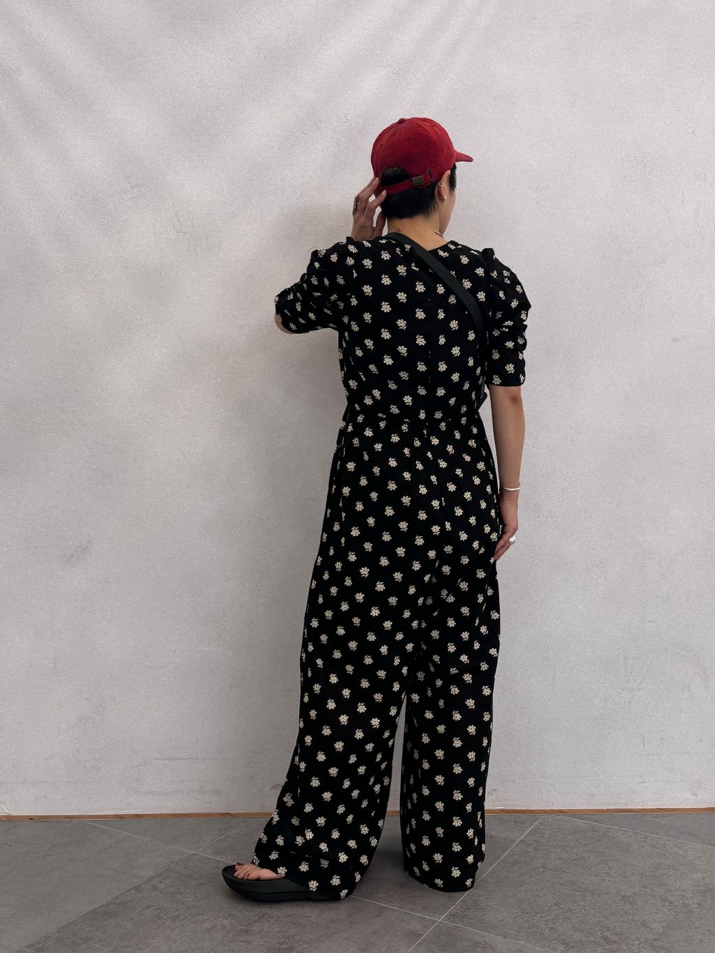 別注》ne Quittez pas / ヌキテパ Cotton Dobby Stripe Flower Print