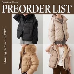 PREORDER｜2025AWダウンのラインナップをCHECK！｜Deuxieme Classe