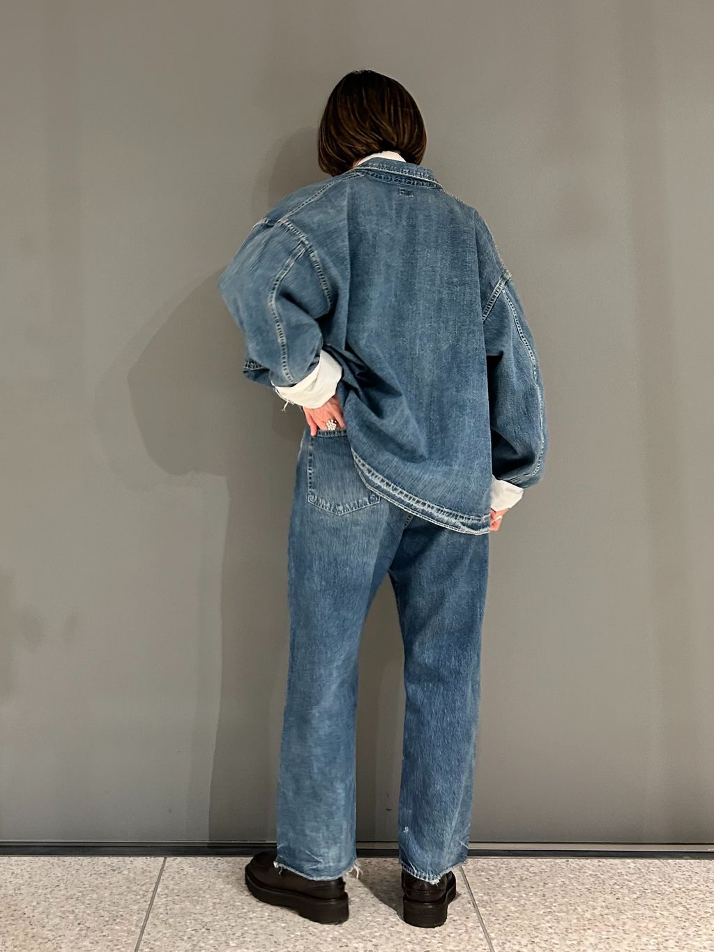 予約》【chimala】for luxe DENIM SHIRT JACKET（045）の